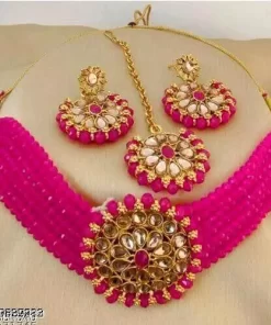 Shimmering Graceful Choker Jewellery Sets