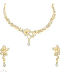 Rhodium Plated Jewelry set for girls and women
