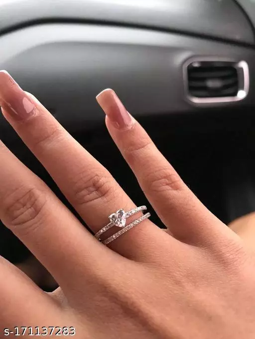 Trending Heart shape ring combo for women and girls